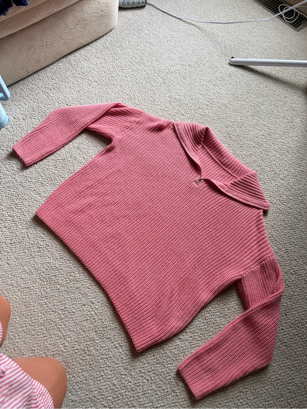 Women's Sweater with Fold-Over Collar